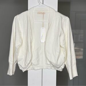NWT Belle Poque Cardigan Sweater Cream
